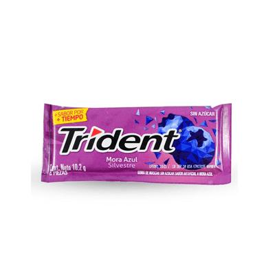 Chicles TRIDENT mora azul 6uni