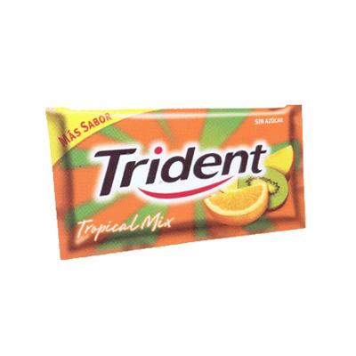 Chicles TRIDENT tropical 6uni