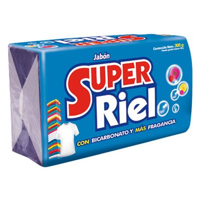 Jabón SUPER RIEL barra bicarbonato 400g