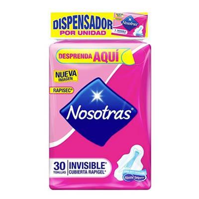 Toallas NOSOTRAS rapigel con alas 30un +amarre
